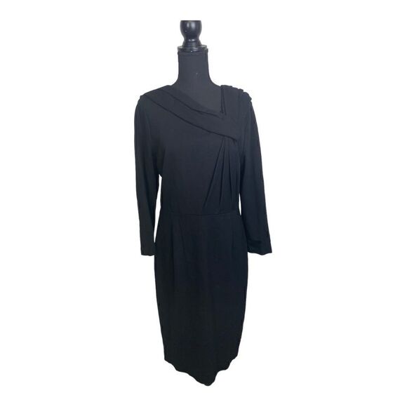 250 NEIMAN MARCUS Heavy Stretch Knit Midi Dress - mordernwear.com